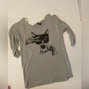 H&M *Divided* Meow! Cat Shirt